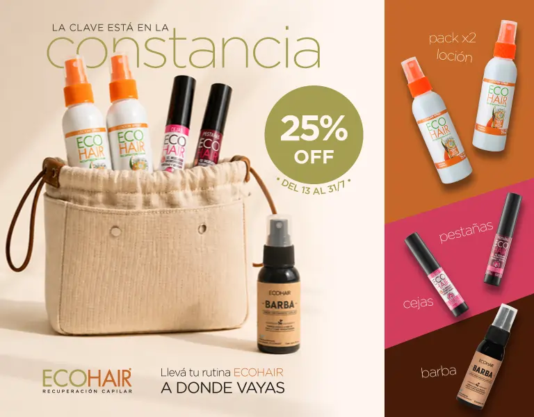 25% de descuento en Pack Loción x2 - Cejas - Pestañas - Barba - Del 13 al 31 de julio de 2026 - mobile