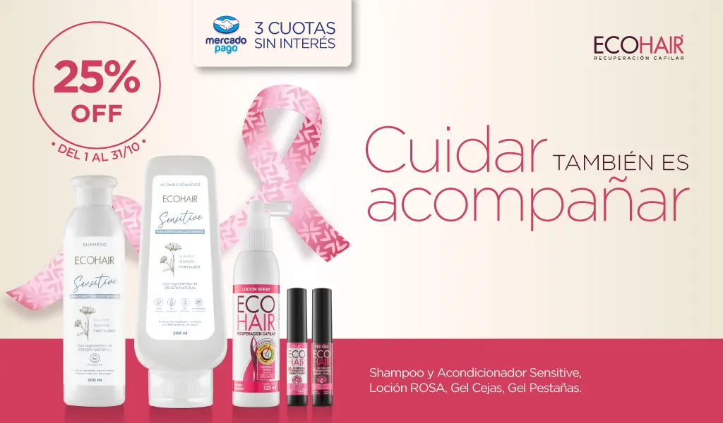 25% off en productos Sensitive - Loción Rosa y Cejas y Pestañas + 3 Cuotas - Octubre 2026 - tablet