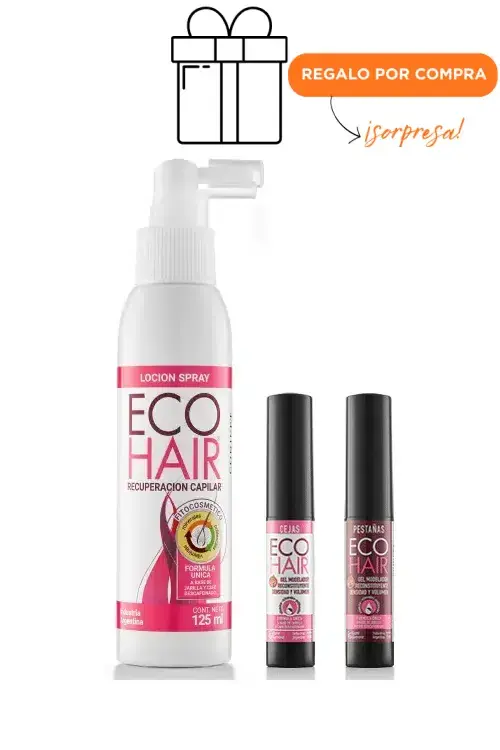 Combo loción ROSA ECOHAIR + Kit MIRADAS