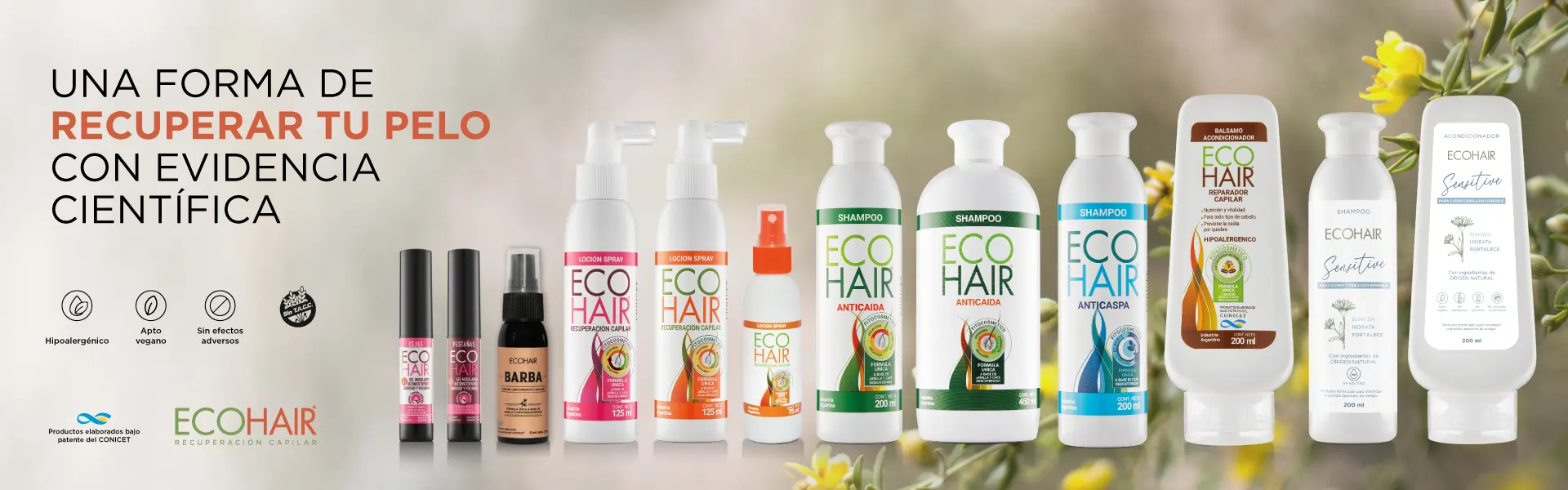 ECOHAIR - Una forma de recuperar tu pelo con evidencia científica - 2025 - 1920x600