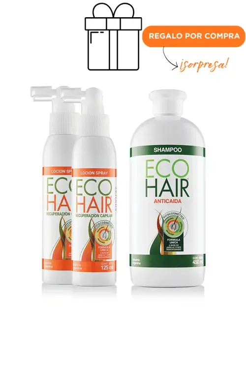 Kit 2 Loción Spray de 125ml + Shampoo Anticaída de 450ml + Regalo