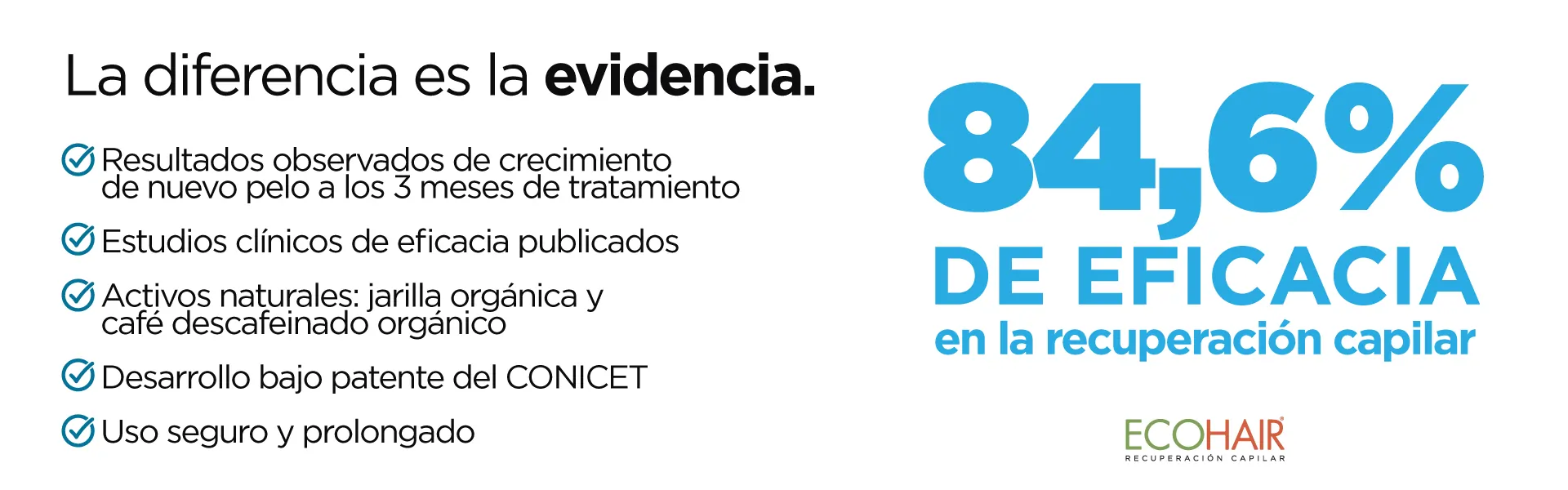 La diferencia es la evidencia