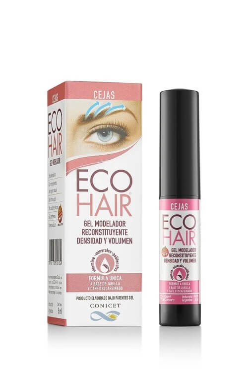 ECOHAIR Gel Modelador Reconstituyente de Cejas con caja