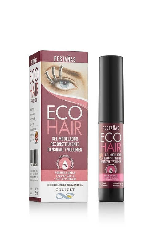 ECOHAIR Gel Modelador Reconstituyente de Pestañas con caja