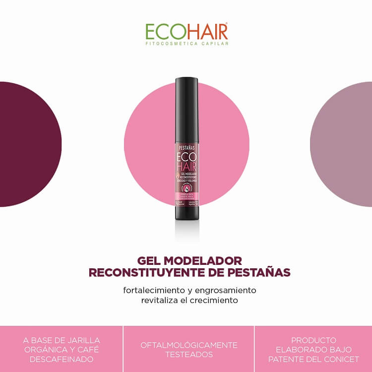 ECOHAIR Pestañas reconstituyente con jarilla y café